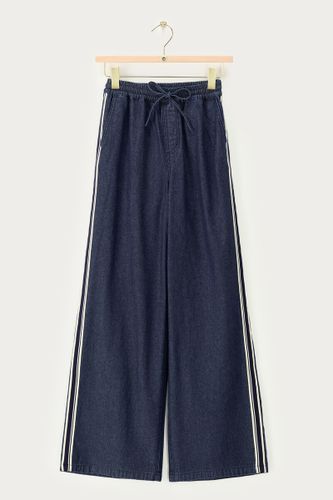 Pantalon en denim look sportif | - My jewellery - Modalova