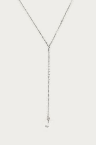 Long collier en Y à initiale avec strass | - My jewellery - Modalova
