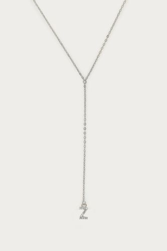 Long collier en Y à initiale avec strass | - My jewellery - Modalova