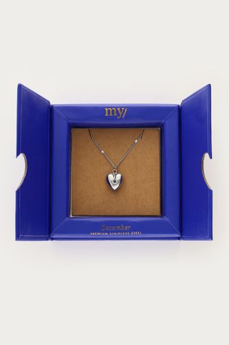 Collier avec cœur et pierre de naissance | - My jewellery - Modalova