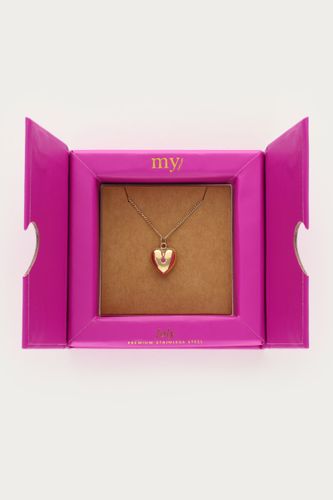 Collier avec cœur et pierre de naissance | - My jewellery - Modalova