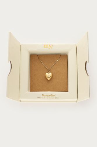 Collier avec cœur et pierre de naissance | - My jewellery - Modalova