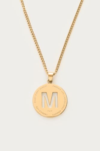Collier chaîne à médaillon initiale | - My jewellery - Modalova