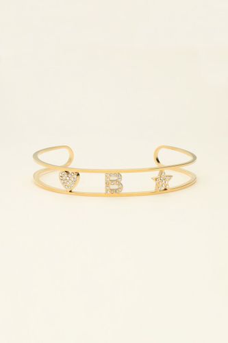 Bracelet jonc ouvert à initiale | - My jewellery - Modalova