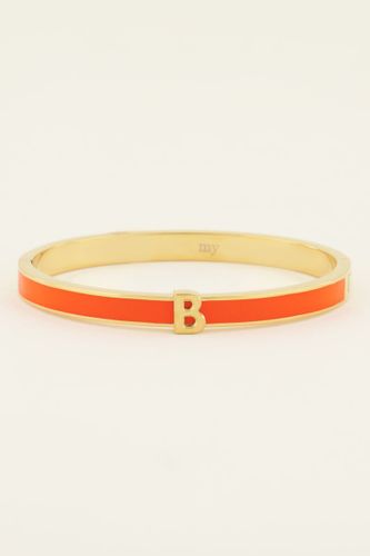 Bracelet jonc beigeà initiale | - My jewellery - Modalova