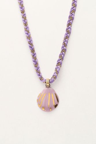 Collier Art en cordon tressé lilas avec coquillage | - My jewellery - Modalova