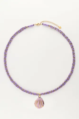 Collier Art en cordon tressé lilas avec coquillage | - My jewellery - Modalova