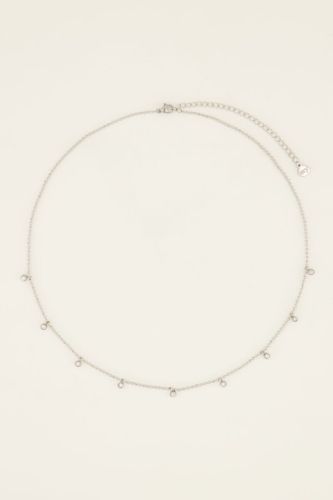 Chaîne avec petites boules et pierres transparentes | - My jewellery - Modalova