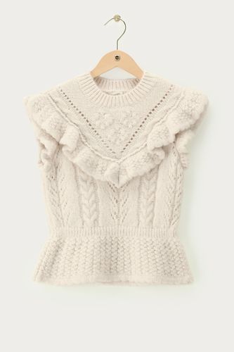 Pull sans manches ajouré à volants | - My jewellery - Modalova