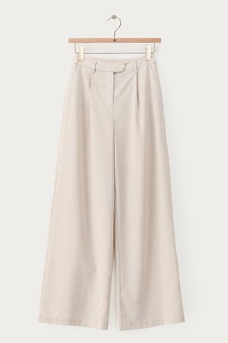 Pantalon large aspect lin | - My jewellery - Modalova