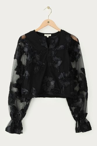 Top en mesh à fleurs avec manchettes | - My jewellery - Modalova
