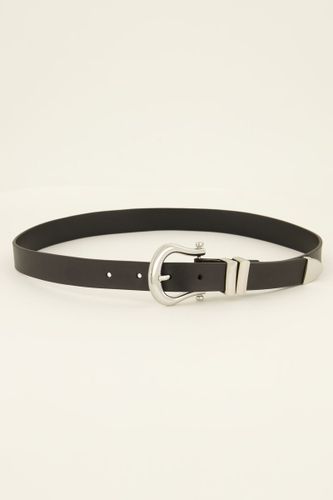 Ceinture fine en cuir√† boucle couleur | - My jewellery - Modalova