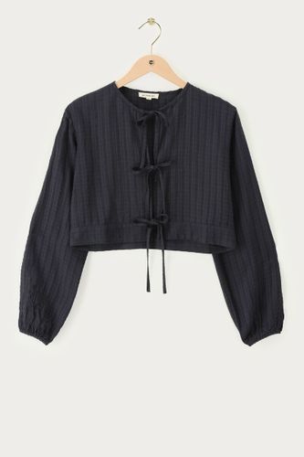Top en jacquard avec détails en forme de nœud | - My jewellery - Modalova