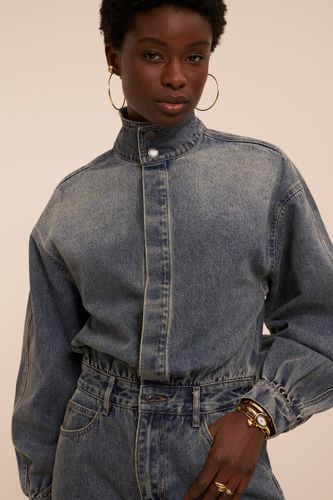 Combinaison en denim à col montant | - My jewellery - Modalova