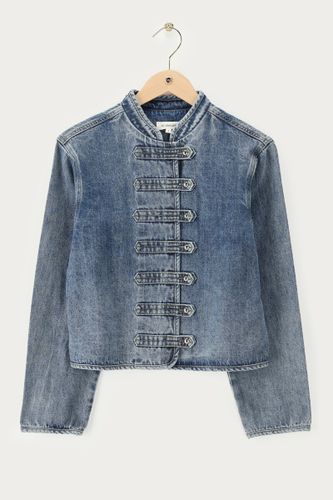 Top en denim à manches longues avec boutons | - My jewellery - Modalova