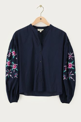 Chemisier avec broderie florale | - My jewellery - Modalova