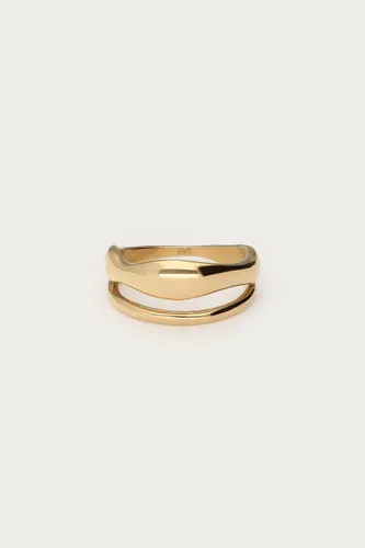Bague double Bold à la forme organique | - My jewellery - Modalova