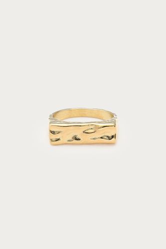 Bague carrée Bold 'martelée' | - My jewellery - Modalova
