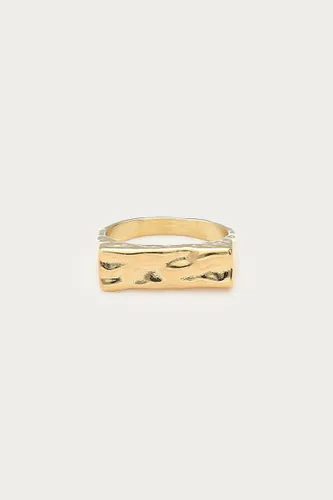 Bague carrée Bold 'martelée' | - My jewellery - Modalova