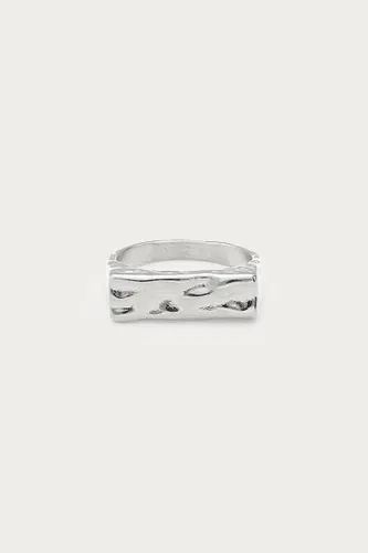 Bague carrée Bold 'martelée' | - My jewellery - Modalova