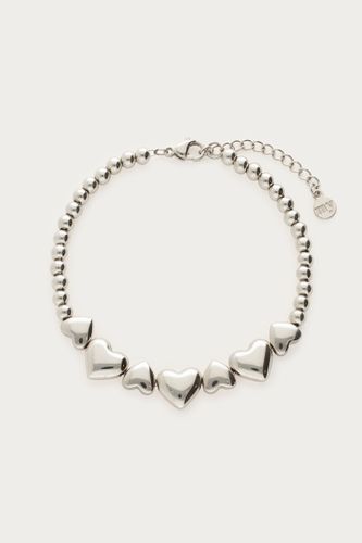 Bracelet avec petits cœurs et perles fantaisie | - My jewellery - Modalova