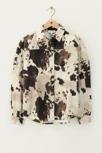 Chemisier oversize en jean avec imprimé vache | - My jewellery - Modalova