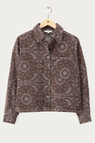 Chemise en denim avec imprimé paisley et écharpe | - My jewellery - Modalova