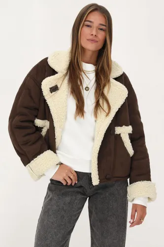 Veste teddy en daim | - My jewellery - Modalova