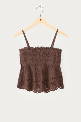 Top smocké avec broderie | - My jewellery - Modalova