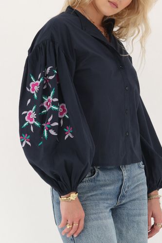 Chemisier avec broderie florale | - My jewellery - Modalova