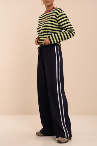 Pantalon de jogging bleu marine avec élastique à bandes latérales | - My jewellery - Modalova