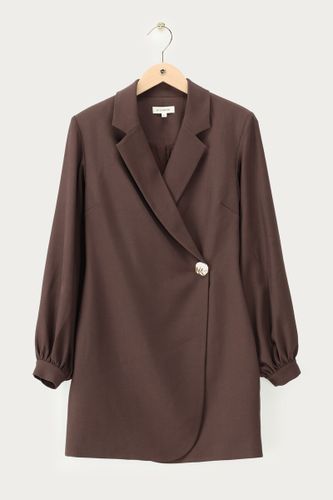 Robe blazer foncé à bouton | - My jewellery - Modalova