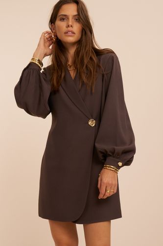 Robe blazer foncé à bouton | - My jewellery - Modalova