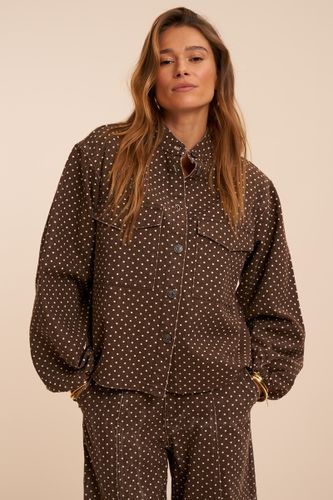 Veste en denim foncé à pois | - My jewellery - Modalova