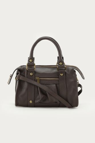 Sac cargo en cuir foncé | - My jewellery - Modalova