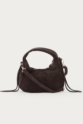 Sac en daim foncé en forme de demi-lune | - My jewellery - Modalova