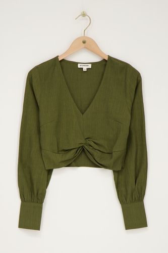 Top gris foncé avec bouton | - My jewellery - Modalova