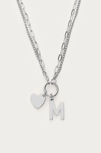 Chaîne à double maillon avec initiale | - My jewellery - Modalova