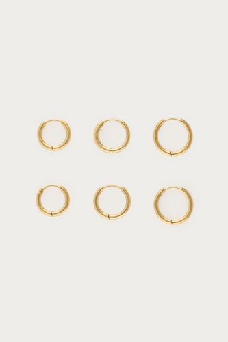 Lot de 3 paires de créoles Ear game basiques | - My jewellery - Modalova