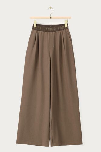 Pantalon large à taille élastique 'L'amour' | - My jewellery - Modalova