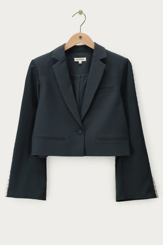 Blazer court avec manches aspect satin et bandes pailletées | - My jewellery - Modalova