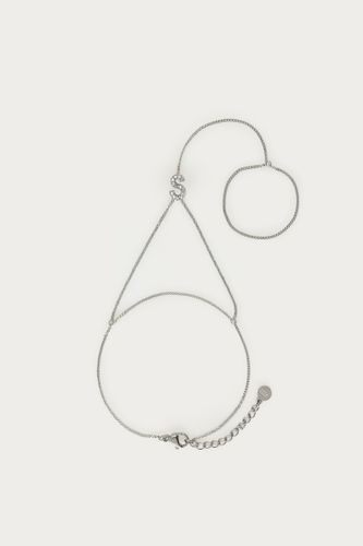 Chaîne de main à initiale avec strass | - My jewellery - Modalova