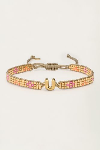 Bracelet à initial en corde avec perles miyuki | - My jewellery - Modalova