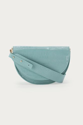 Sac bandoulière demi-lune effet croco | - My jewellery - Modalova