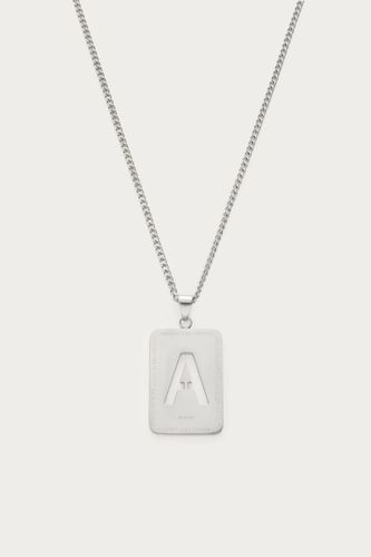 Sautoir avec charm initiale carré | - My jewellery - Modalova