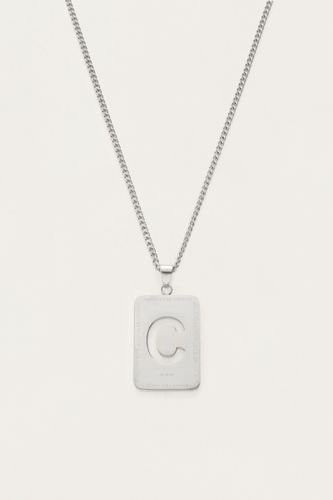 Sautoir avec charm initiale carré | - My jewellery - Modalova