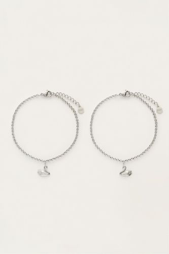 Set de bracelets"Love"forever connected avec cygnes | - My jewellery - Modalova