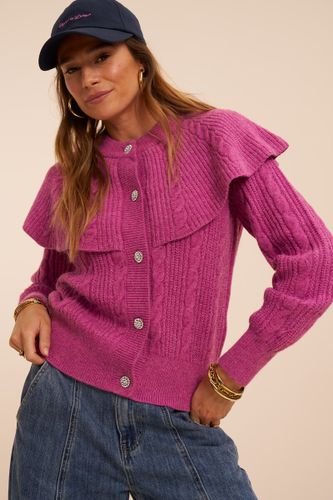 Cardigan avec cape et boutons en strass | - My jewellery - Modalova