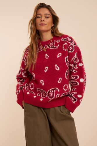 Pull duveteux à imprimé paisley | - My jewellery - Modalova