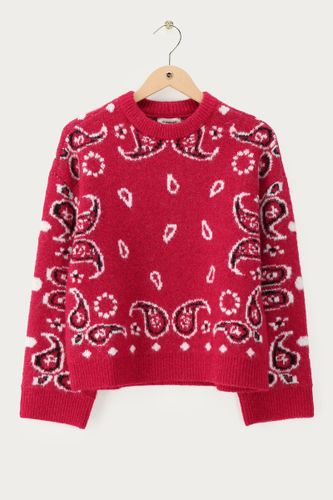 Pull duveteux à imprimé paisley | - My jewellery - Modalova